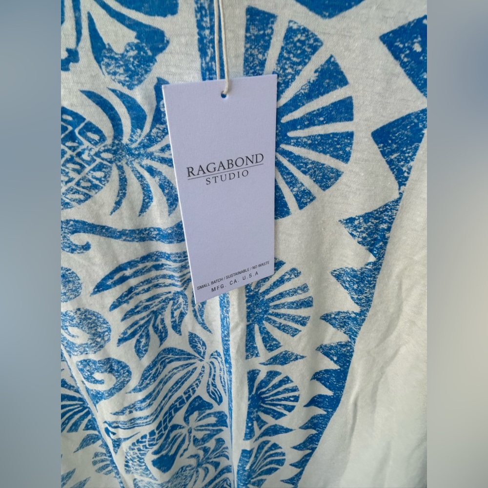 NWT Free People X Ragabond Studio collab Hawaii print shirt size medium - Picture 6 of 7